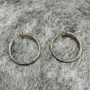Stephen Dweck Sterling Hoop Earrings